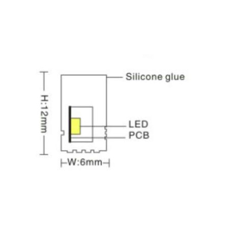 Neon LED flex 6mm PIATTO