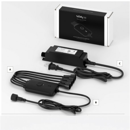 Twinkly Plus 2 PLC Ports, 500 pixel (250 per port),  controller