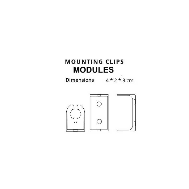 Clip montaggio moduli SPI