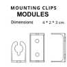 SPI modules mounting clips