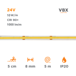 Striscia LED VBX COB 8mm