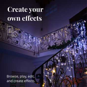 Twinkly Icicle, App-controlled LED Light Strings AWW