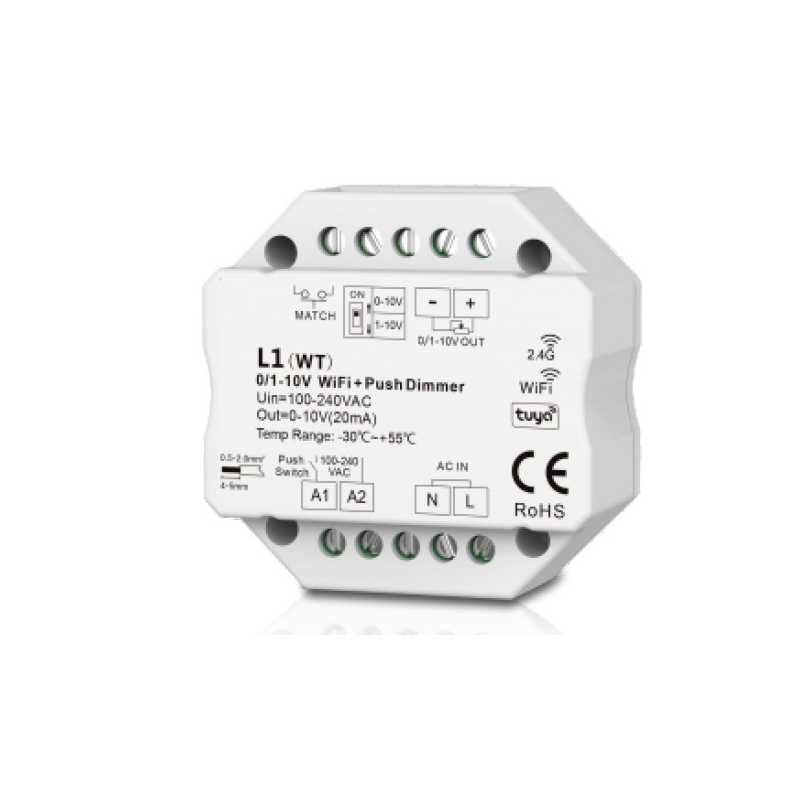 0-10V TUYA Dimmer WIFI+PUSH