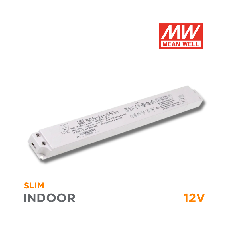 Alimentatori LED 12V - MEAN WELL SLD - Slim, UL