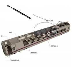 Barretta led 400mm per treni