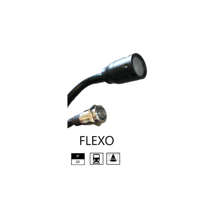 Luz led flexo 300mm para tren
