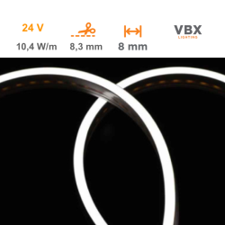 Neon LED Flex  VBX Costa  8mm 24V