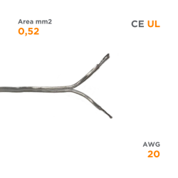 Transparent Cable , 2x0,52...