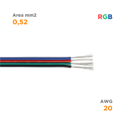 RGB Cable,  4X0,52 mm2