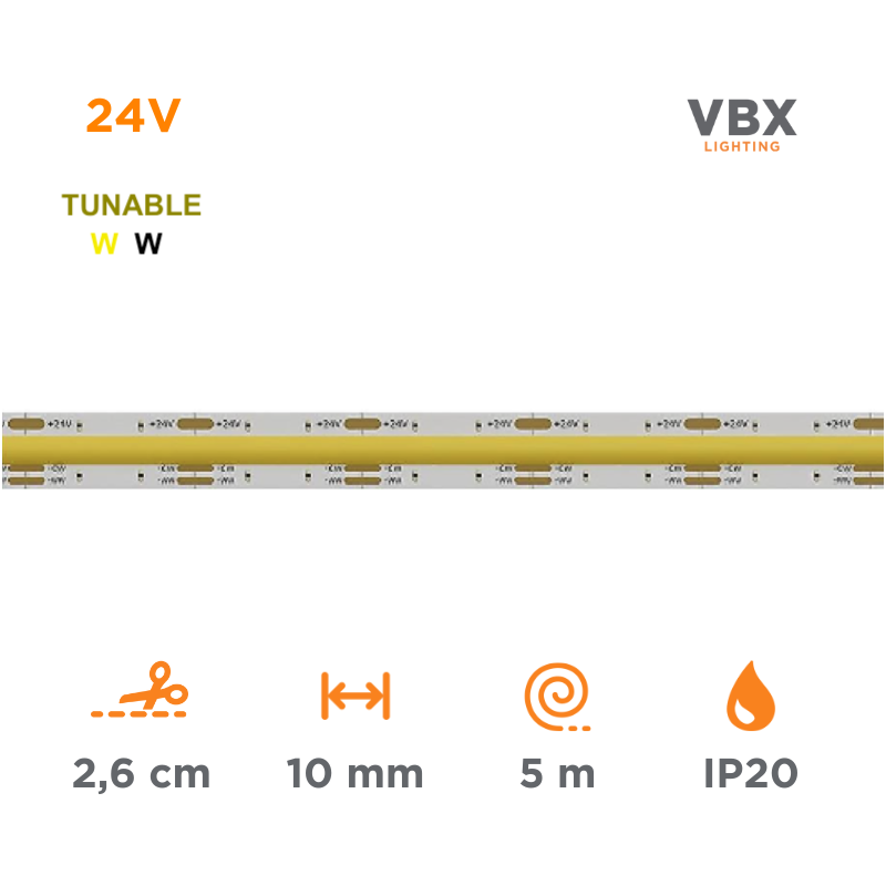 LED Strip VBX COB Tunable