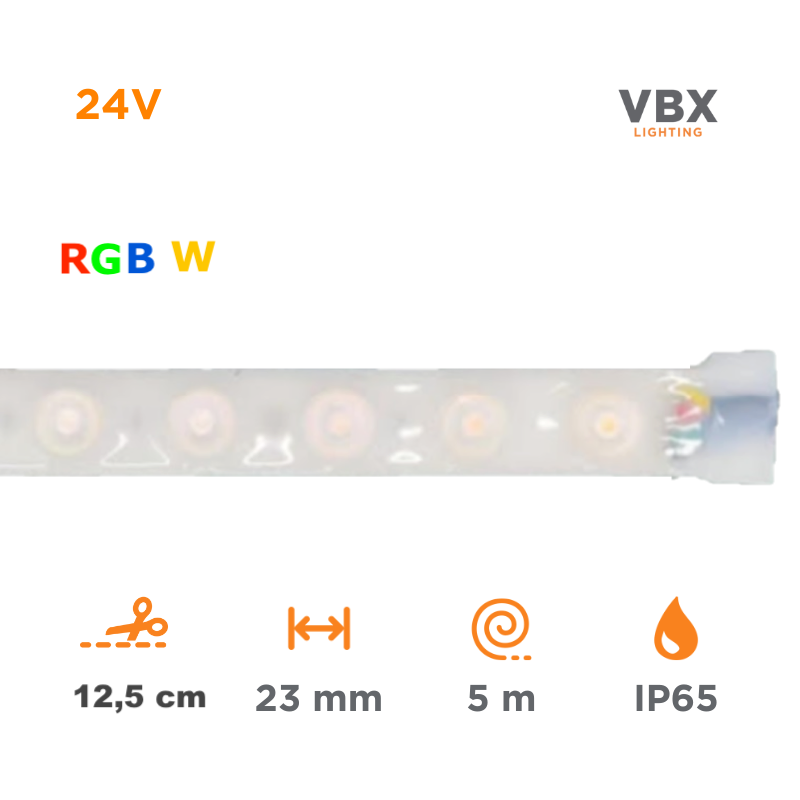 Striscia LED VBX Lama Luce RGBW OUTDOOR