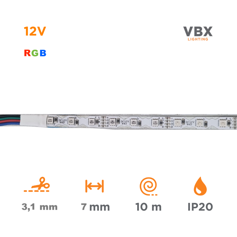 Striscia LED - VBX S-Shape- RGB 10 metri