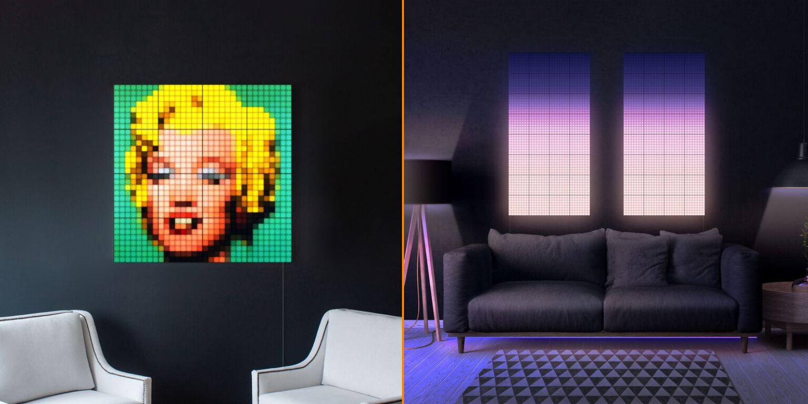 Twinkly Squares home interior